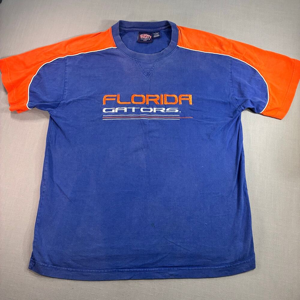Vintage Florida Gators Varsity Classics T-Shirt Men's Large Blue Orange NCAA